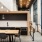 a room with a table and chairs